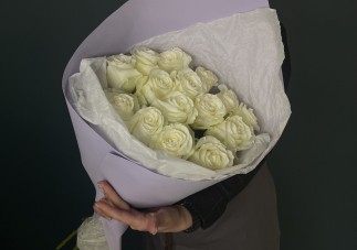 Отзыв 15 белых роз Proud