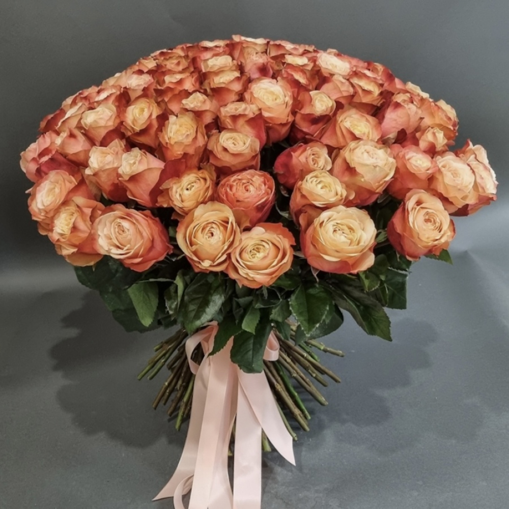 Букет 101 Роза «Kahala» 60см (Изображение 1)