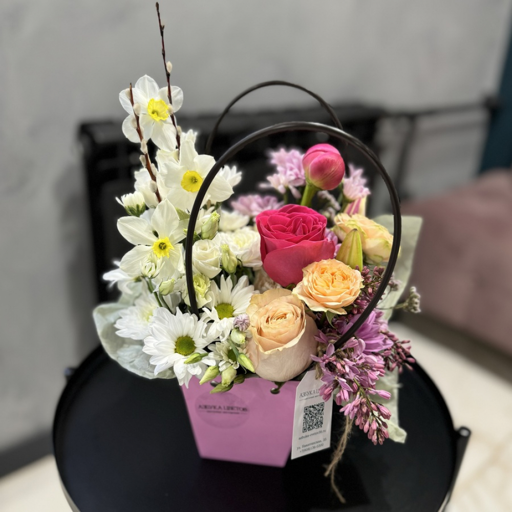 Цветы в сумочке «Spring» (Изображение 2)