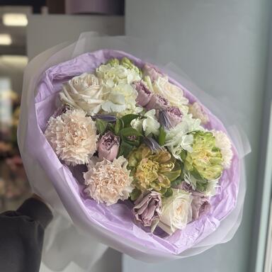 Авторский букет «Лавандовый раф»