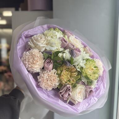 Авторский букет «Лавандовый раф»