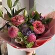 Букет «Flamingo» с лилией и пионами 