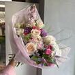 Летний букет «Flora» с пионовидными розами 