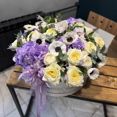 Коробка с цветами “Lavender mood”