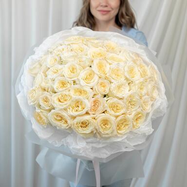 Пионовидная Роза «Candlelight» 51шт