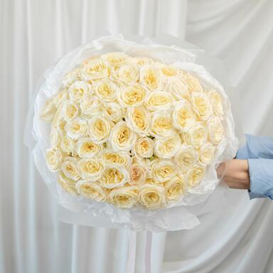 Пионовидная Роза «Candlelight» 51шт