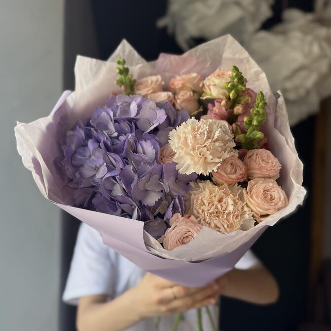 Букет «Purple Cream»