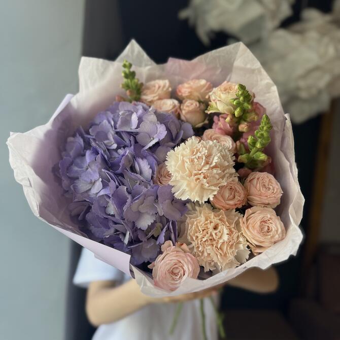 Букет «Purple Cream»