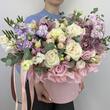 Букет «Romance» в шляпной коробке 