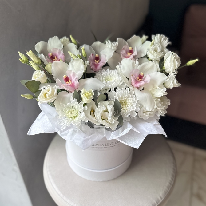 Букет «White Angel» в коробке 