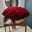 301 красная роза "Explorer" в корзине