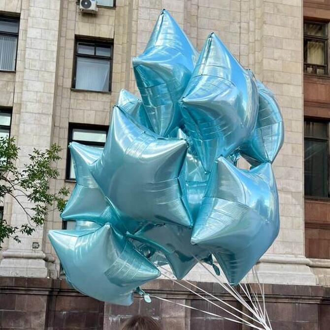 Набор шаров "Голубые звезды" 15шт