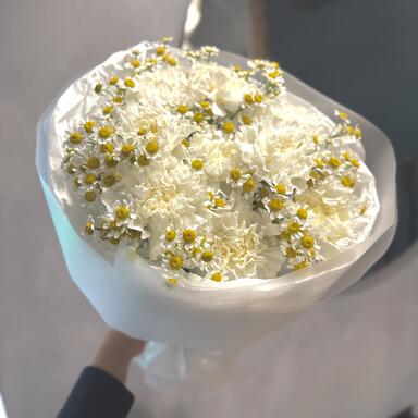 Букет «Cloudlet» с диантусами и ромашками