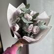 Ранункулюсы Lilac 7шт с эвкалиптом 