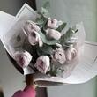 Ранункулюсы Lilac 9шт с эвкалиптом 