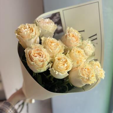 Пионовидные розы Cream Carpi Diem 11шт