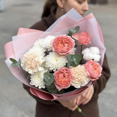 Осенний букет-комплимент "Peachy"