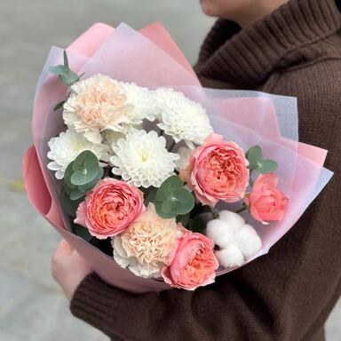 Осенний букет-комплимент "Peachy"