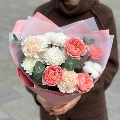 Осенний букет-комплимент "Peachy"