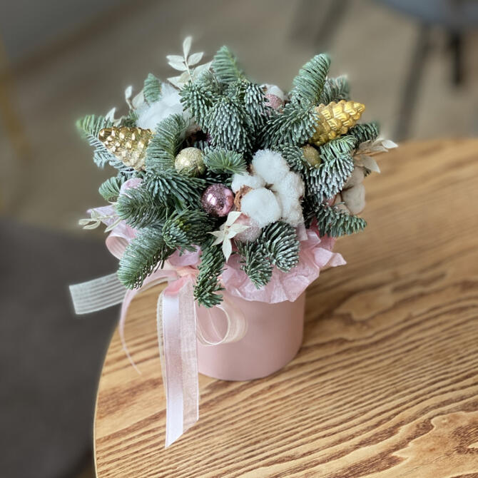 Новогодняя композиция «Rosemance»