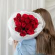 Красные розы 15 шт (40 см)