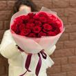 Красные розы 21 шт (40 см)
