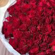 Красные розы 75 шт (40 см)