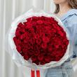 Красные розы 101 шт (40 см)