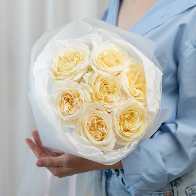 Пионовидная Роза «Candlelight» 7шт