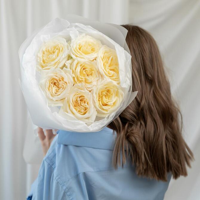 Пионовидная Роза «Candlelight» 7шт