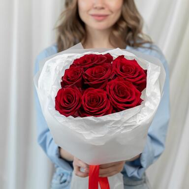 Красные розы «Explorer» 7шт