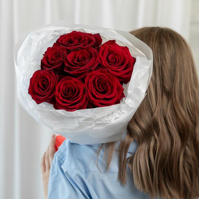 Красные розы «Explorer» 7шт