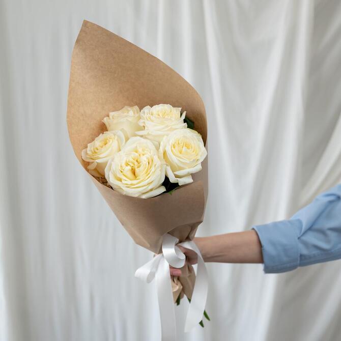 Пионовидная Роза «Candlelight» 5шт