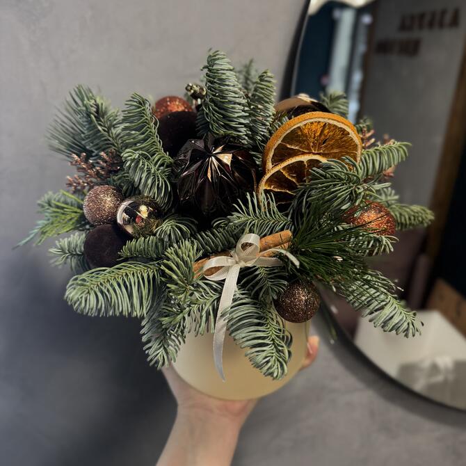 Композиция в коробке «Caramel»