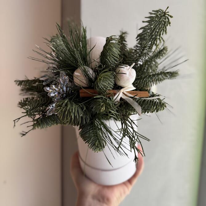 Зимняя композиция в коробке «Snow»