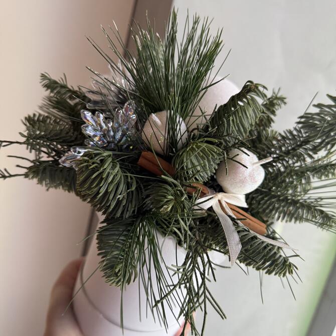 Зимняя композиция в коробке «Snow»