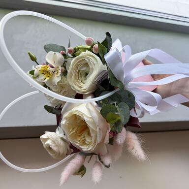 Цветы в сумочке «Пионовый бум»