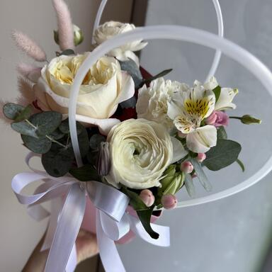 Цветы в сумочке «Пионовый бум»