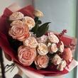 Букет «Cappuccino» с пионовидными розами