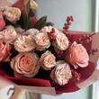 Букет «Cappuccino» с пионовидными розами