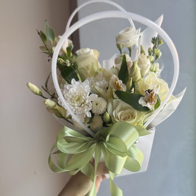 Сумочка с цветами «White angel»