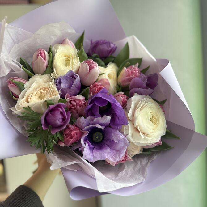 Весенний букет «lilac»