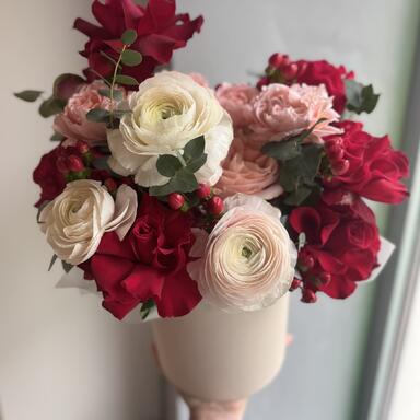 Композиция в коробке «Француский поцелуй»