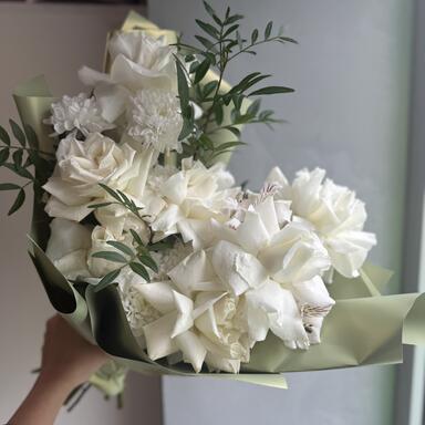 Авторский букет «Белый лебедь»