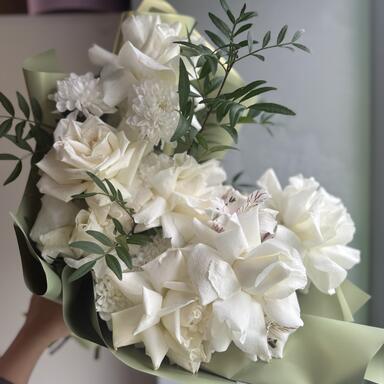 Авторский букет «Белый лебедь»