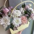 Цветы в сумочке «Нежнок послание» с пионом 