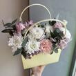Цветы в сумочке «Нежнок послание» с пионом 