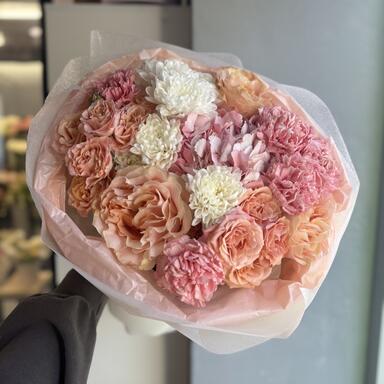 Сборный букет «Cream Caramel»