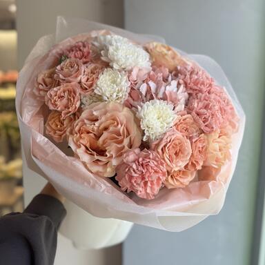 Сборный букет «Cream Caramel»