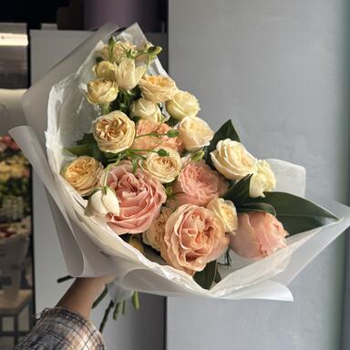 Авторский букет «Крем брюле»